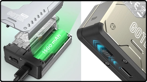 1500mAh d'autonomie , airflows réglables